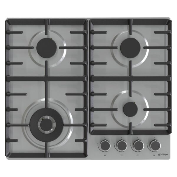 Gorenje | Hob | GW642ABX | Gas | Number of burners/cooking zones 4 | Rotary knobs | Stainless steel