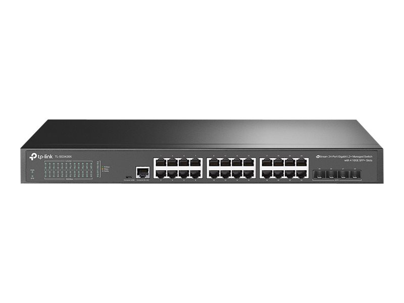 TP-LINK | 24-Port 10/100/1000Mbps Desktop Network Switch | SG3428X | Managed L2+ | Rackmountable | SFP+ ports quantity 4 | Power supply type External - Image 2