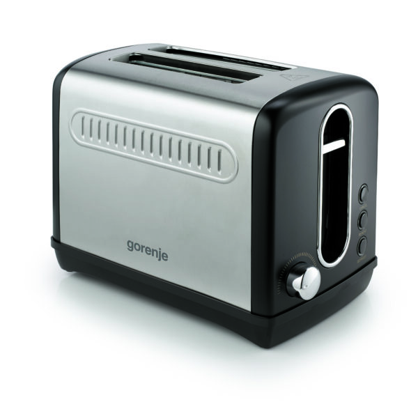 Gorenje | Toaster | T1100CLBK | Power 1100 W | Number of slots 2 | Housing material Plastic/Metal | Black