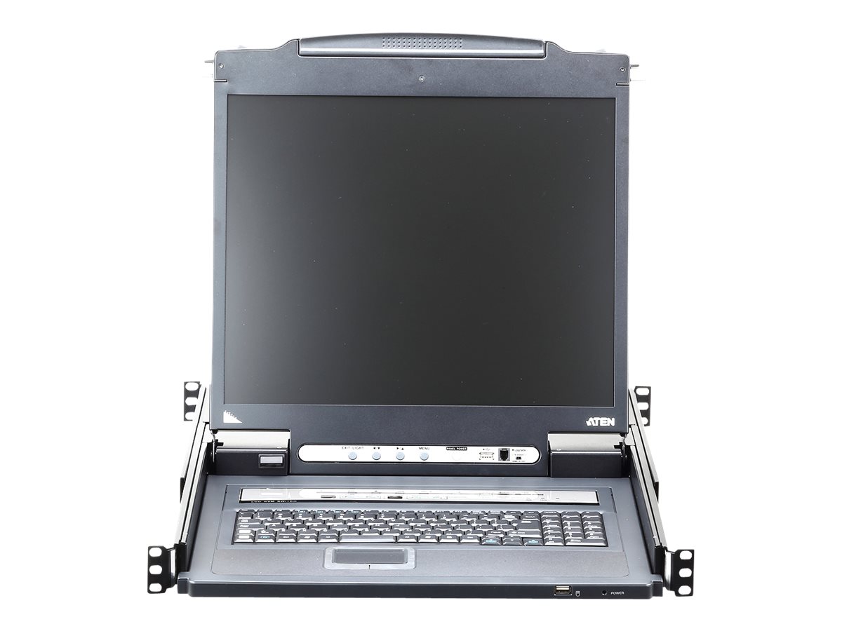 Aten | KVM over IP Switch with Daisy-Chain Port and USB Peripheral Support | 8-Port PS/2-USB VGA 19" LCD KVM - Image 2
