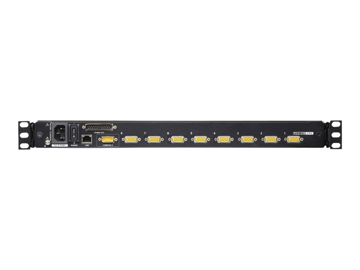 Aten | KVM over IP Switch with Daisy-Chain Port and USB Peripheral Support | 8-Port PS/2-USB VGA 19" LCD KVM - Image 5