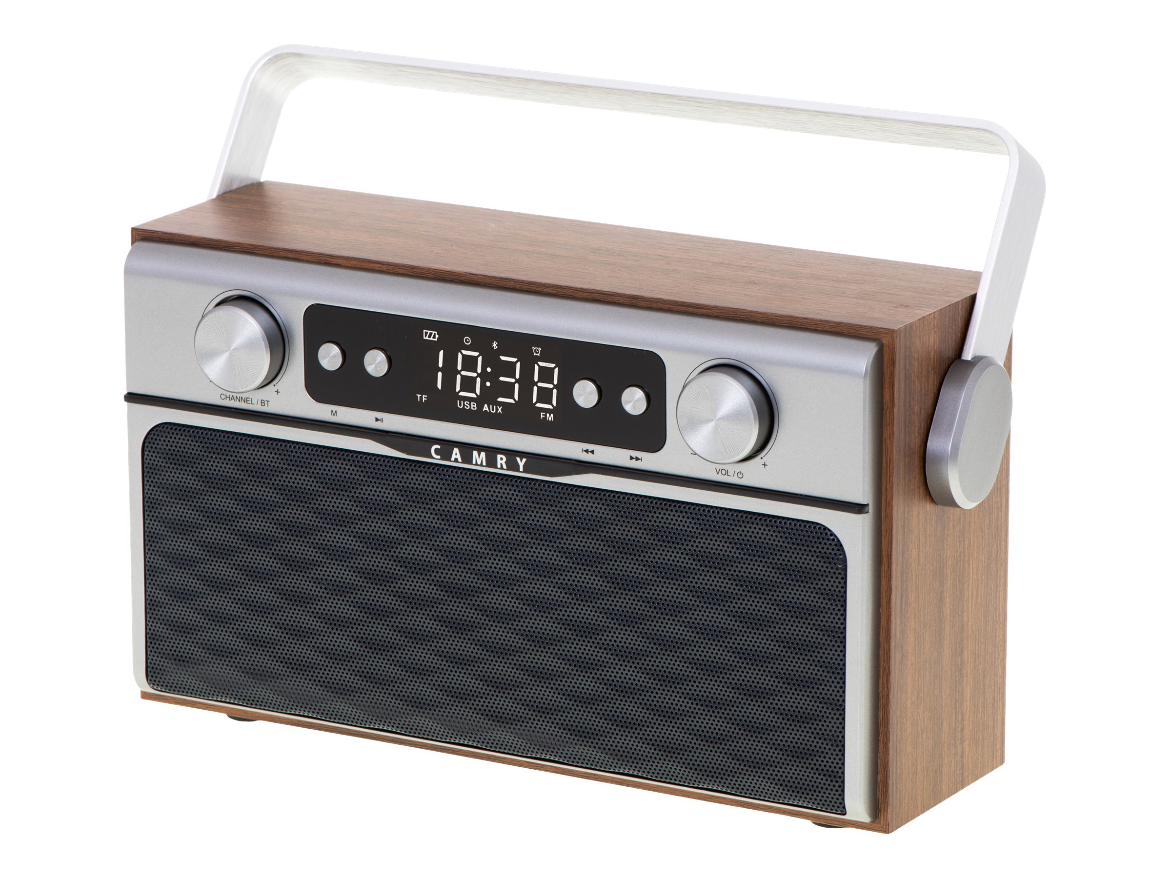Camry | Bluetooth Radio | CR 1183 | 16 W | AUX in | Wooden - Image 2
