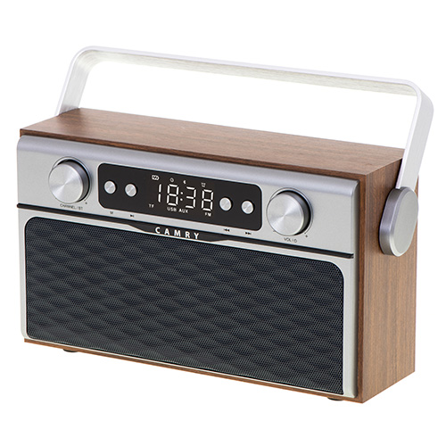 Camry | Bluetooth Radio | CR 1183 | 16 W | AUX in | Wooden - Image 3
