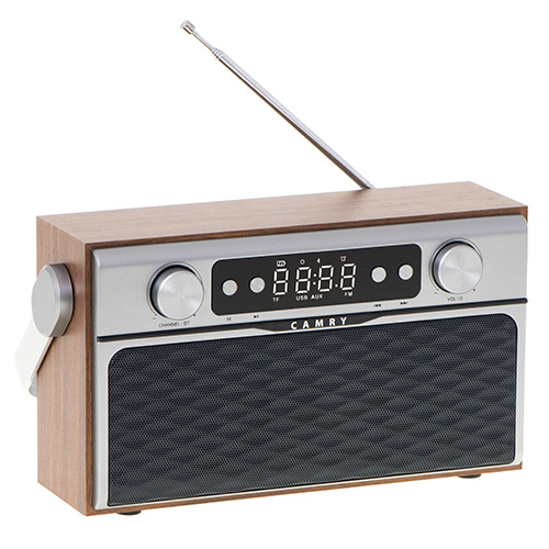 Camry | Bluetooth Radio | CR 1183 | 16 W | AUX in | Wooden - Image 4