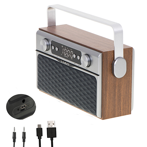 Camry | Bluetooth Radio | CR 1183 | 16 W | AUX in | Wooden - Image 5