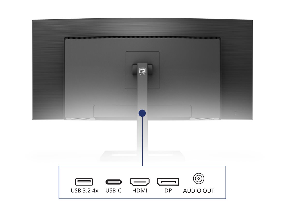 Philips | UltraWide LCD Monitor | 346E2CUAE | 34 " | VA | WQHD | 21:9 | 100 Hz | 4 ms | 3440 x 1440 | 300 cd/m² | HDMI ports quantity 1 | Black | Warranty 36 month(s) - Image 44