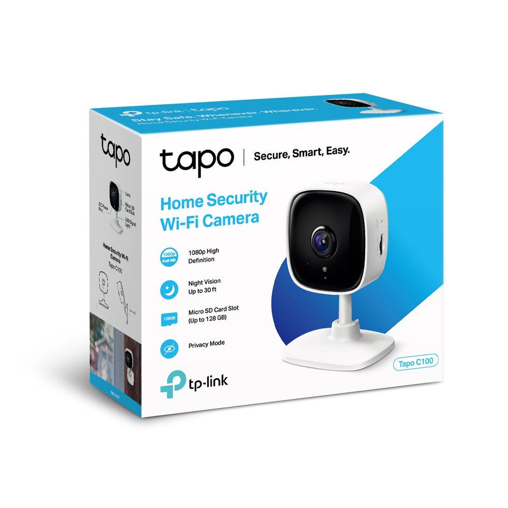 TP-LINK | Home Security Wi-Fi Camera | Tapo C100 | Cube | 3.3mm/F/2.0 | Privacy Mode, Sound and Light Alarm, Motion Detection and Notifications | H.264 | Micro SD, Max. 128 GB - Image 5