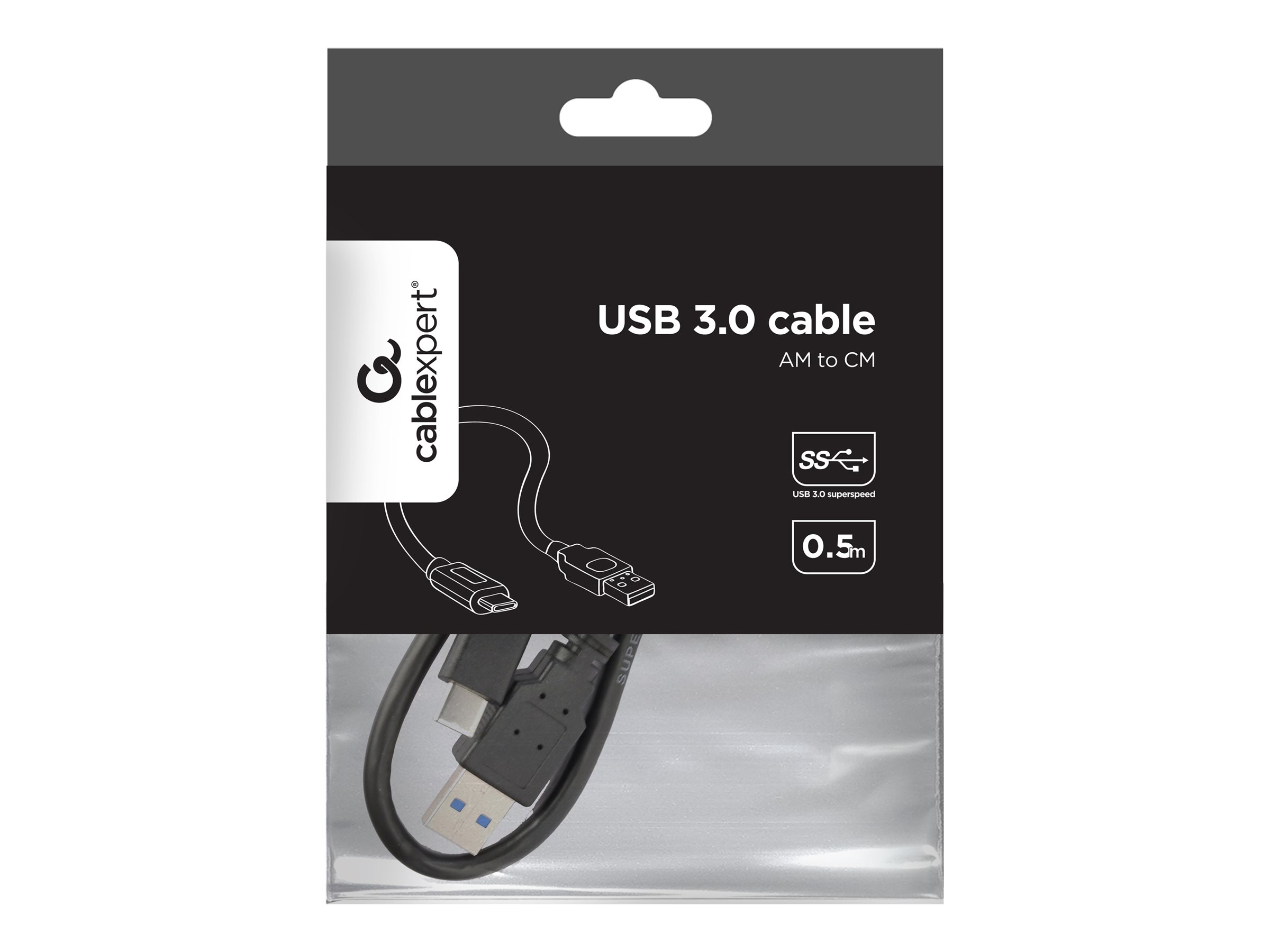 Cablexpert | USB 3.0 AM to Type-C cable | CCP-USB3-AMCM-0.5M - Image 7