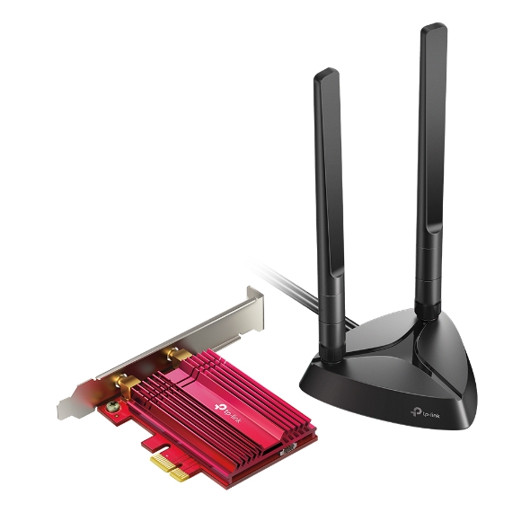 TP-LINK | AX3000 Wi-Fi 6 Bluetooth 5.0 PCIe Adapter | TX3000E | 2.4GHz/5GHz | Antenna type 2xHigh-Gain External Antennas | 574+2402 Mbit/s