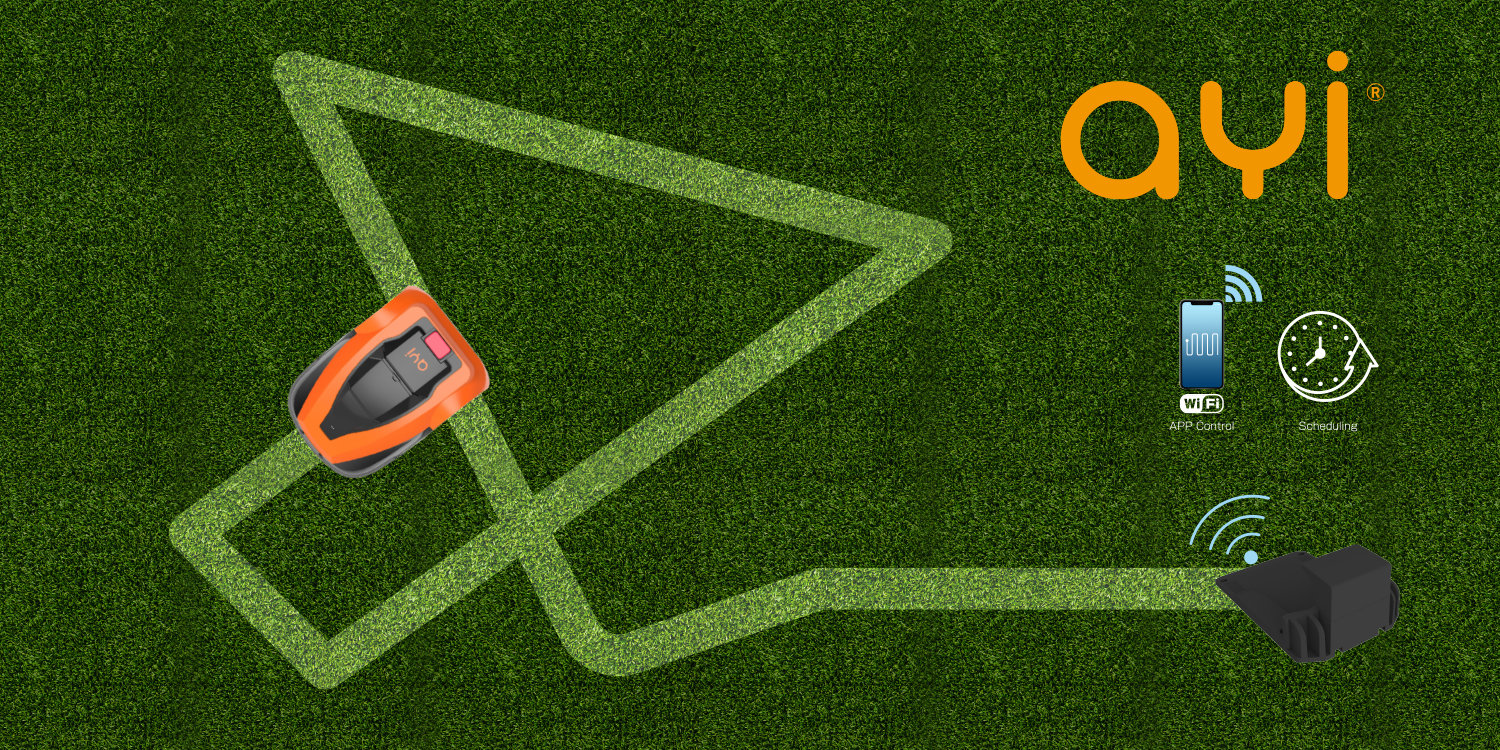 AYI | Robot Lawn Mower | A1 600i | Orange/Black | Mowing Area 600 m² | WiFi APP Yes (Android; iOs) | Working time 60 min | Brushless Motor | Maximum Incline 37 % | Speed 22 m/min | Waterproof IPX4 | 68 dB | 2600 mAh | 120 m boundary wire; 120 pcs. staples; 9 x Cutting blades; 2 x Distance Gauges; 1 x Charging Station, 10 x Cutting Blade Screws, 1 x 5 m Extension Cord, 4 x Nails For Fixing Charging Station, 1 x Allen Key - Image 12