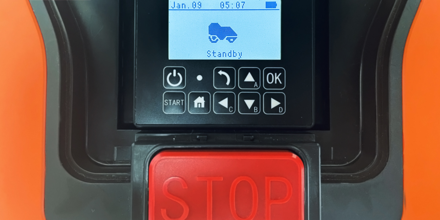 AYI | Robot Lawn Mower | A1 600i | Orange/Black | Mowing Area 600 m² | WiFi APP Yes (Android; iOs) | Working time 60 min | Brushless Motor | Maximum Incline 37 % | Speed 22 m/min | Waterproof IPX4 | 68 dB | 2600 mAh | 120 m boundary wire; 120 pcs. staples; 9 x Cutting blades; 2 x Distance Gauges; 1 x Charging Station, 10 x Cutting Blade Screws, 1 x 5 m Extension Cord, 4 x Nails For Fixing Charging Station, 1 x Allen Key - Image 16