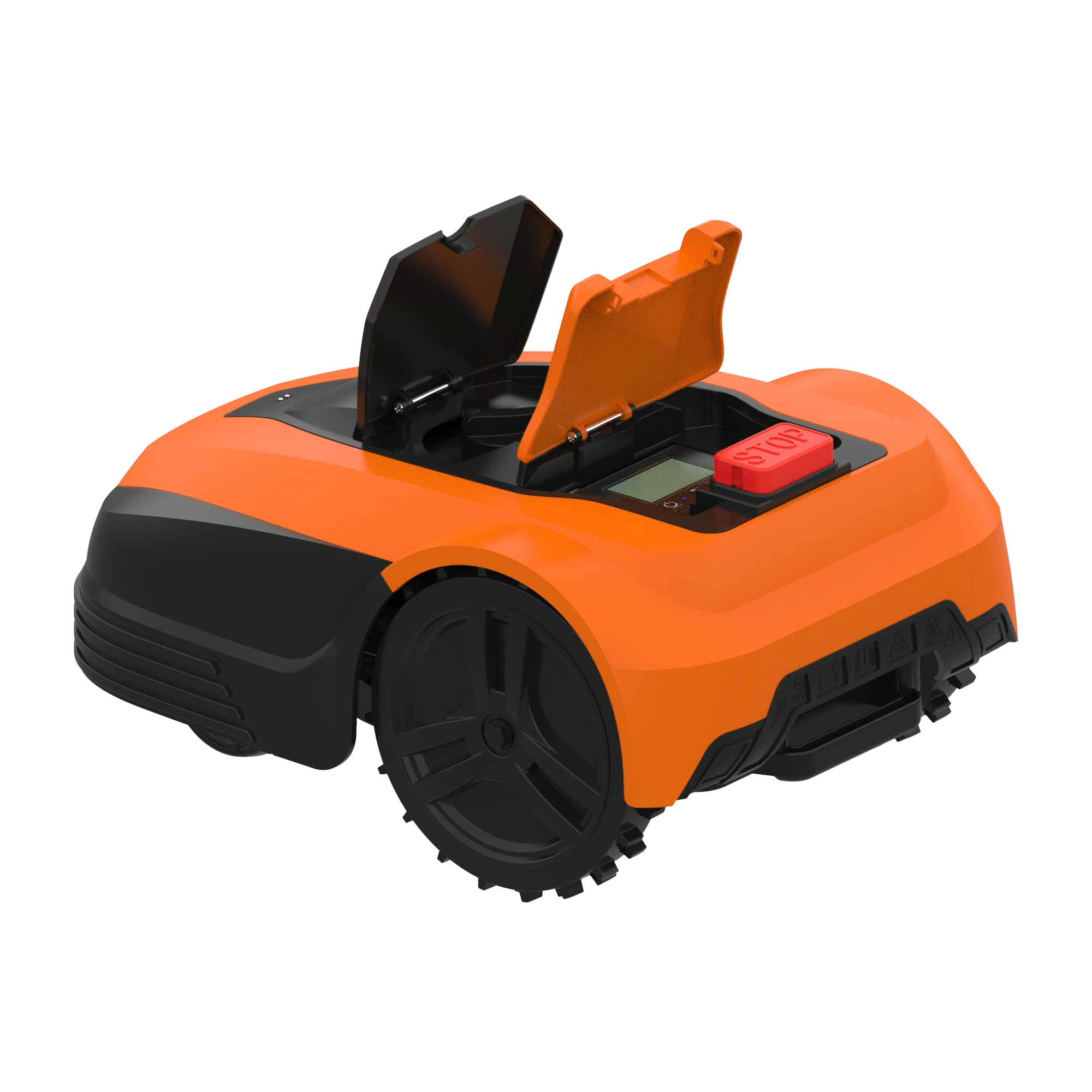 AYI | Lawn Mower | A1 1400i | Mowing Area 1400 m² | WiFi APP Yes (Android; iOs) | Working time 120 min | Brushless Motor | Maximum Incline 37 % | Speed 22 m/min | Waterproof IPX4 | 68 dB | 5200 mAh | 180 m boundary wire; 180 pcs. staples; 10 x Cutting Blade Screws; 2 x Distance Gauges; 1 x Charging Station, 4 x Nails For Fixing Charging Station; 1 x Allen Key; 1x 5 m Extension Cord - Image 8