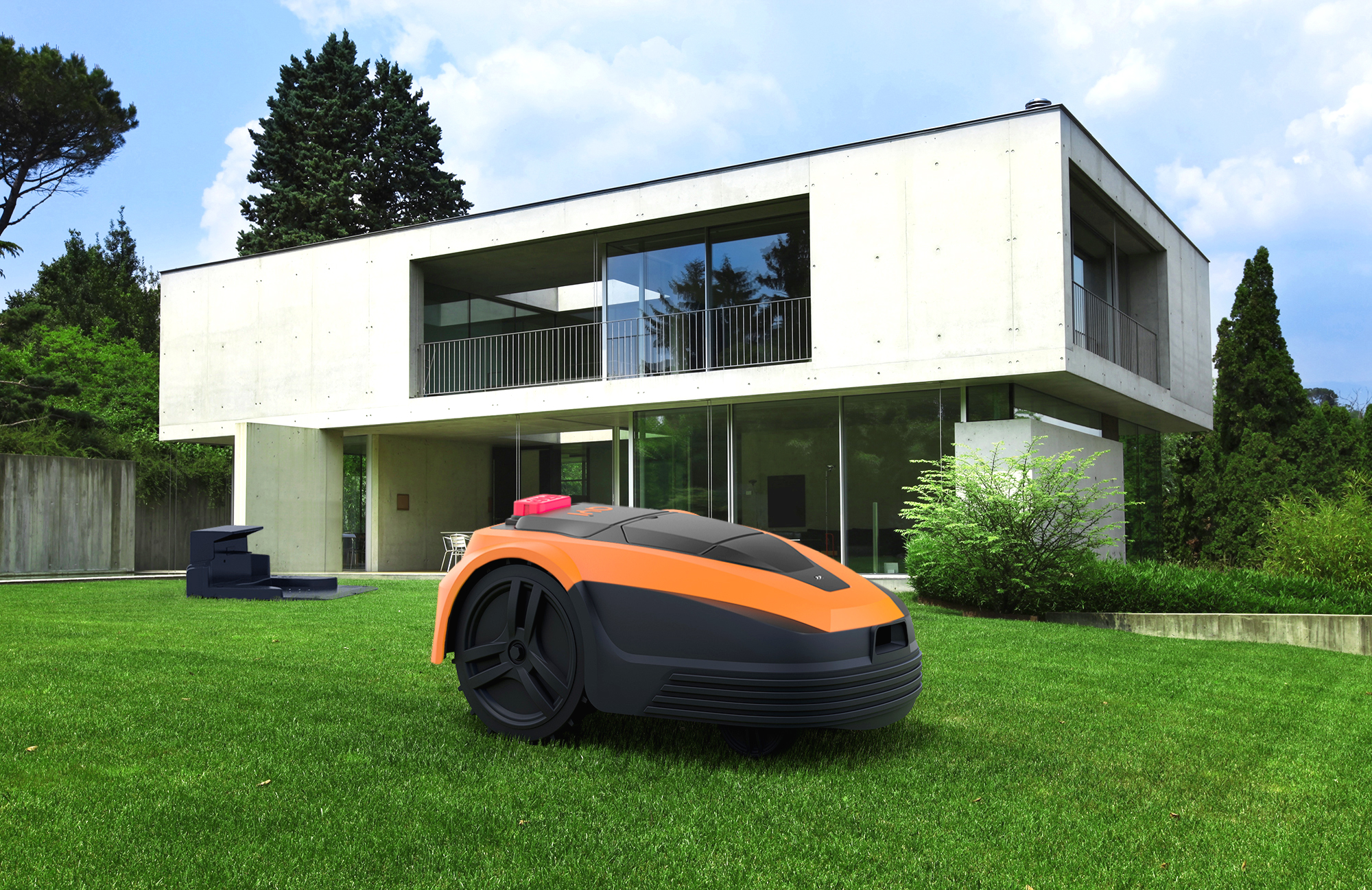 AYI | Lawn Mower | A1 1400i | Mowing Area 1400 m² | WiFi APP Yes (Android; iOs) | Working time 120 min | Brushless Motor | Maximum Incline 37 % | Speed 22 m/min | Waterproof IPX4 | 68 dB | 5200 mAh | 180 m boundary wire; 180 pcs. staples; 10 x Cutting Blade Screws; 2 x Distance Gauges; 1 x Charging Station, 4 x Nails For Fixing Charging Station; 1 x Allen Key; 1x 5 m Extension Cord - Image 16