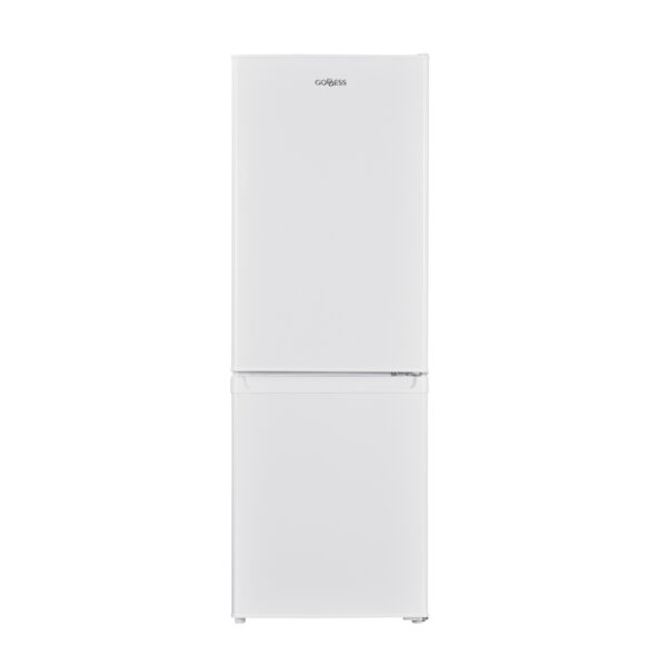 Goddess | Refrigerator | GODRCE0142GW9E | Energy efficiency class E | Free standing | Combi | Height 142.2 cm | Fridge net capacity 121 L | Freezer net capacity 52 L | 40 dB | White