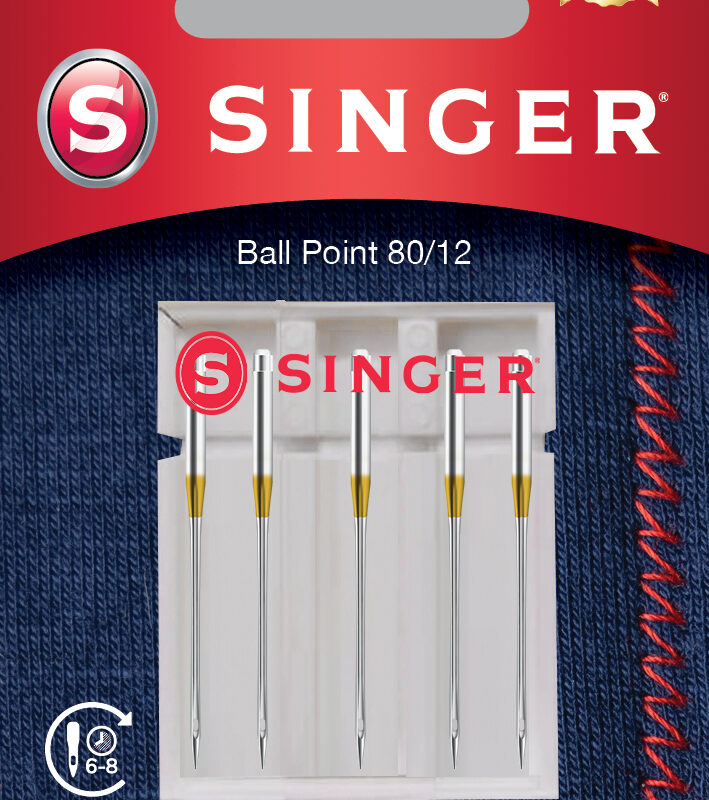 Singer Ball Point Needles Singer | Ball Point Needle 80/12 5PK for Knit Fabrics - beeiles.lt™