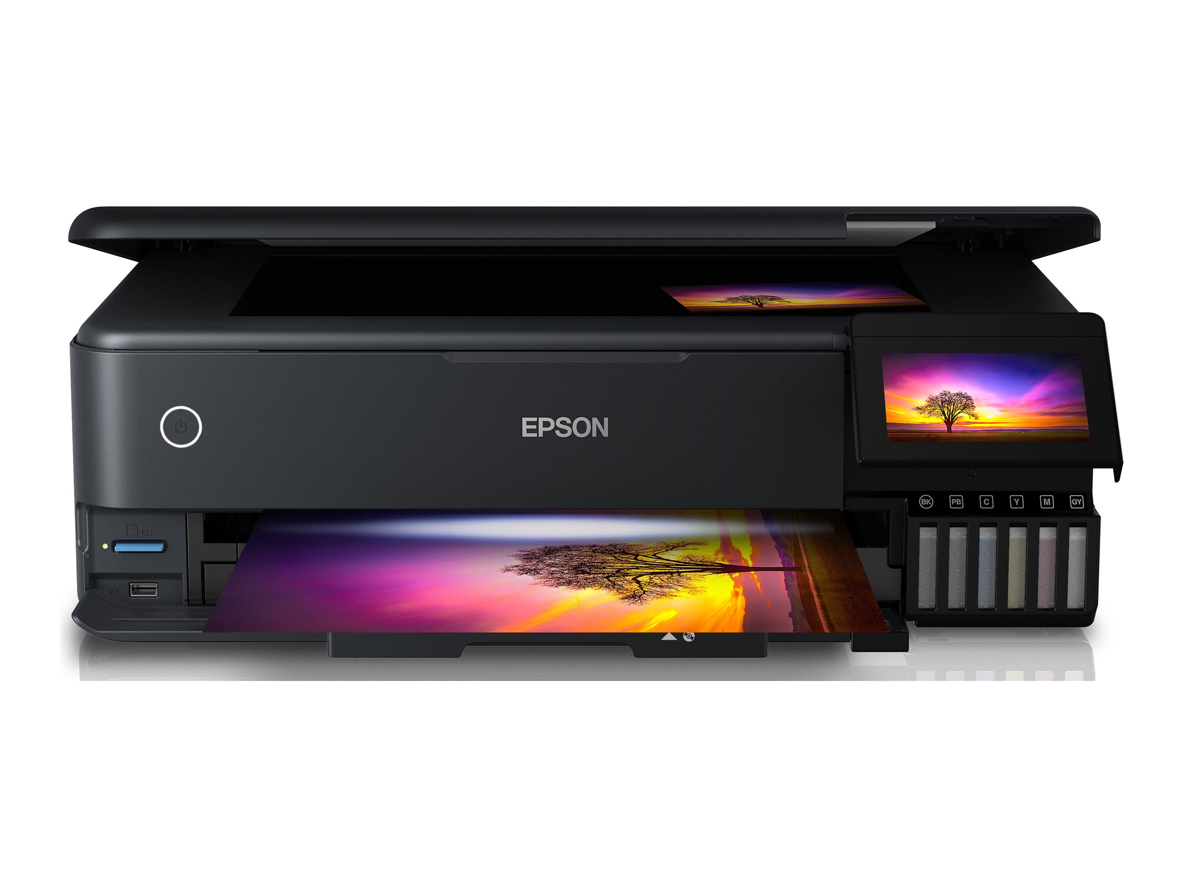 Epson Multifunctional Printer | EcoTank L8180 | Inkjet | Colour | Inkjet Multifunctional Printer | A3+ | Wi-Fi | Black - Image 16