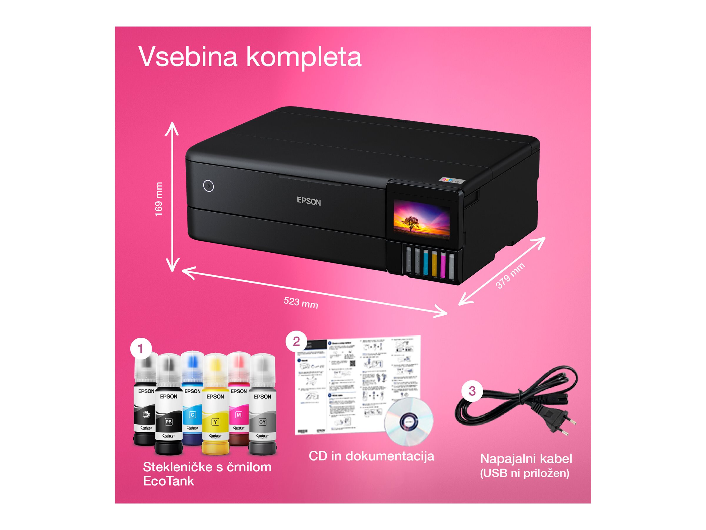 Epson Multifunctional Printer | EcoTank L8180 | Inkjet | Colour | Inkjet Multifunctional Printer | A3+ | Wi-Fi | Black - Image 24