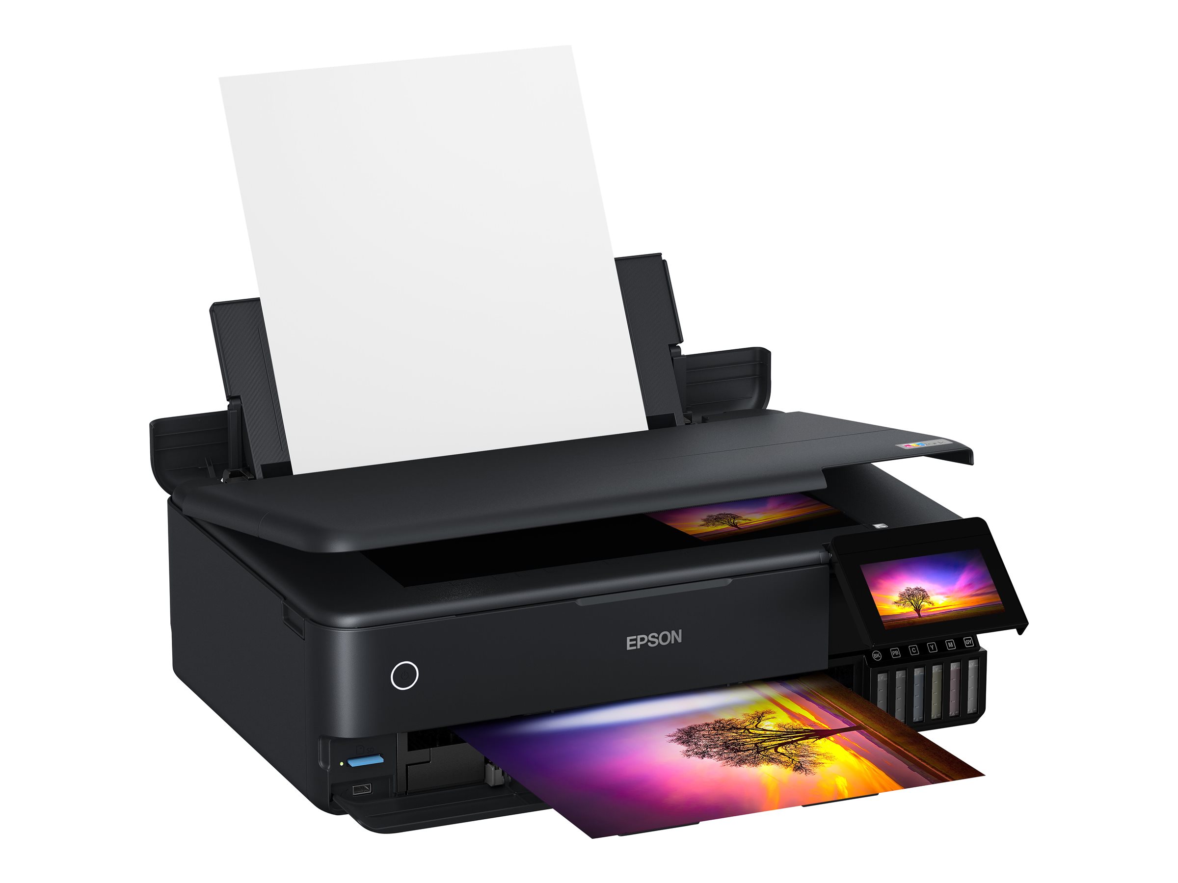 Epson Multifunctional Printer | EcoTank L8180 | Inkjet | Colour | Inkjet Multifunctional Printer | A3+ | Wi-Fi | Black - Image 30