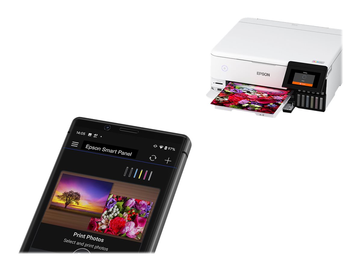 Epson Wireless Photo Printer | EcoTank L8160 | Inkjet | Colour | Inkjet Multifunctional Printer | A4 | Wi-Fi | Grey - Image 32