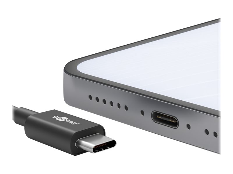 Goobay | USB-C charging and sync cable (USB-A > USB-C) | 59124 | USB-C male | USB 2.0 male (type A) - Image 8