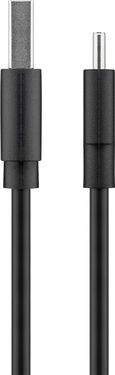 Goobay | USB-C charging and sync cable (USB-A > USB-C) | 38675 | RJ-45 | RJ-45 90° | Black - Image 3