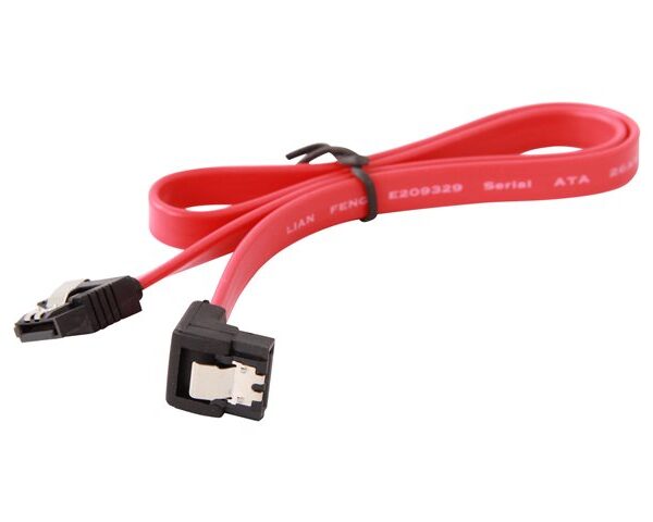 Cablexpert | CC-SATAM-DATA90-0.1M | Serial ATA III 10cm data cable with 90 degree bent connector, bulk packing, metal clips