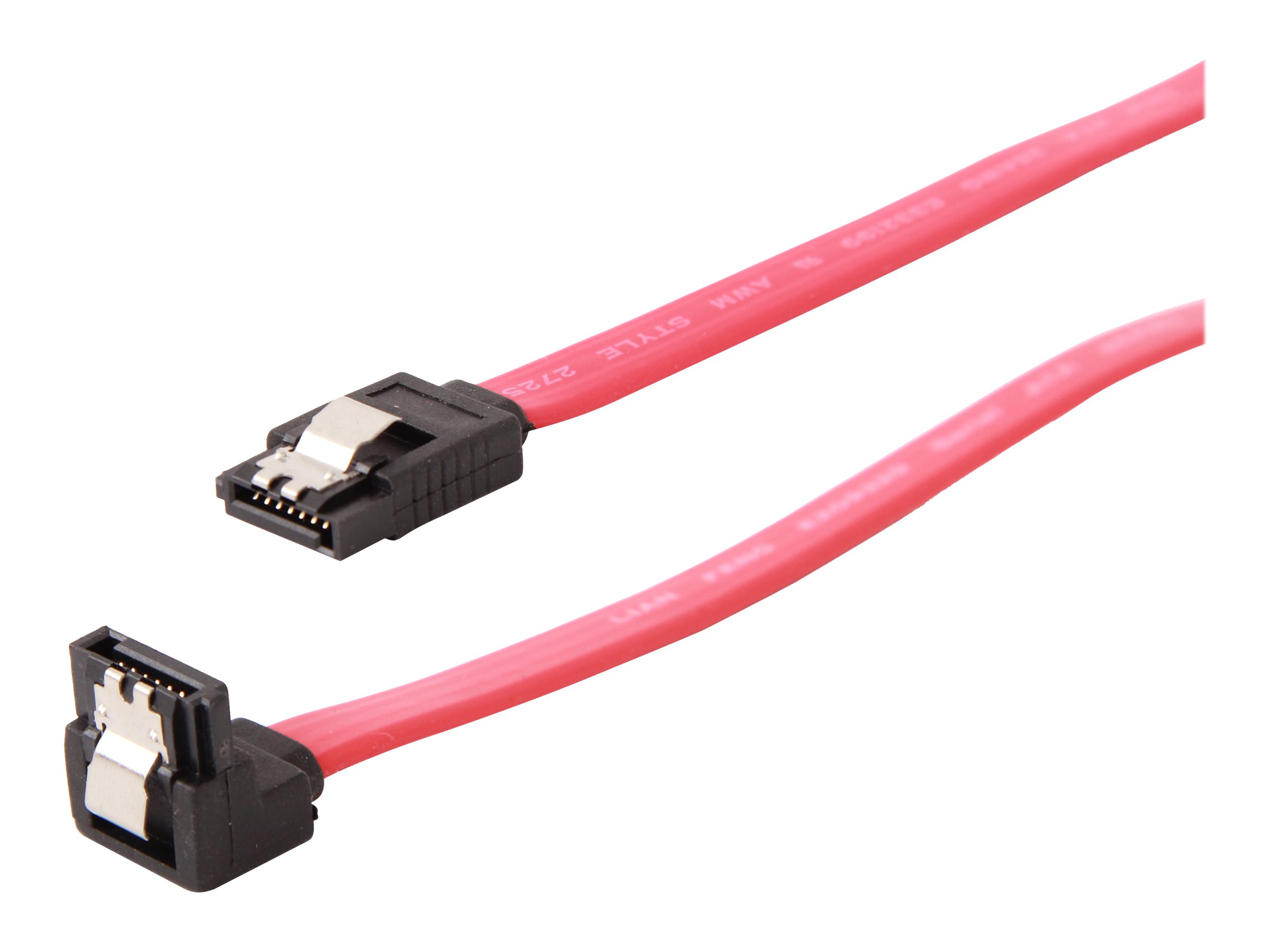 Cablexpert | CC-SATAM-DATA90-0.1M | Serial ATA III 10cm data cable with 90 degree bent connector, bulk packing, metal clips - Image 3