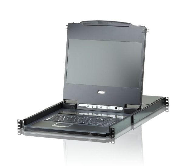 Aten CL6708MW  8-Port USB DVI Single Rail WideScreen LCD KVM Switch | Aten | KVM over IP Switch with Daisy-Chain Port and USB Peripheral Support | CL6708MW