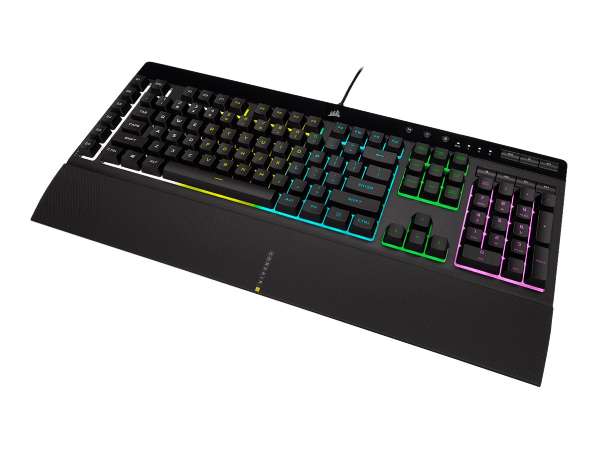 Corsair | Rubber Dome | Gaming Keyboard | K55 RGB PRO | Gaming keyboard | Wired | RGB LED light | US | Black - Image 3