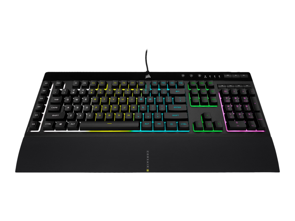 Corsair | Rubber Dome | Gaming Keyboard | K55 RGB PRO | Gaming keyboard | Wired | RGB LED light | US | Black - Image 5
