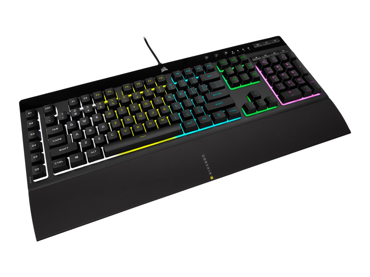 Corsair | Rubber Dome | Gaming Keyboard | K55 RGB PRO | Gaming keyboard | Wired | RGB LED light | US | Black - Image 7