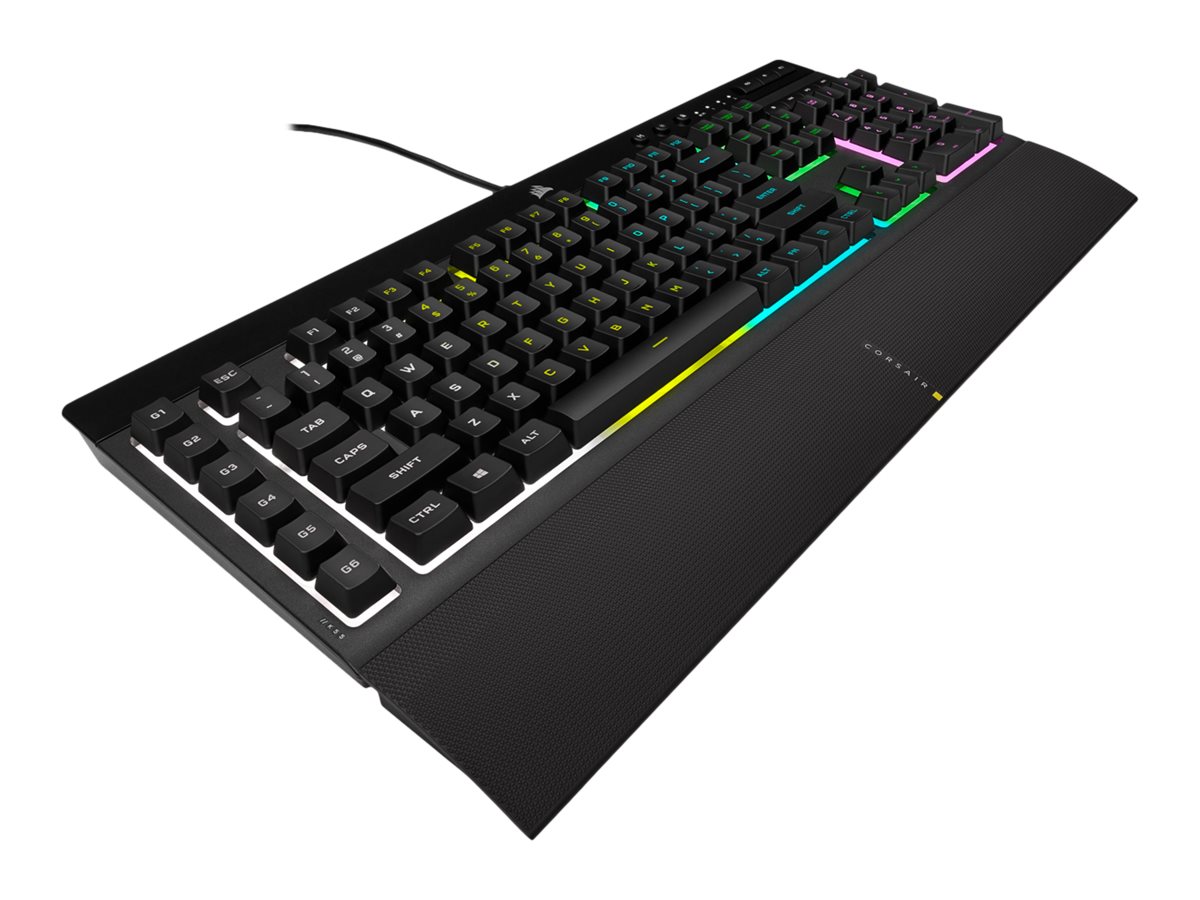 Corsair | Rubber Dome | Gaming Keyboard | K55 RGB PRO | Gaming keyboard | Wired | RGB LED light | US | Black - Image 9