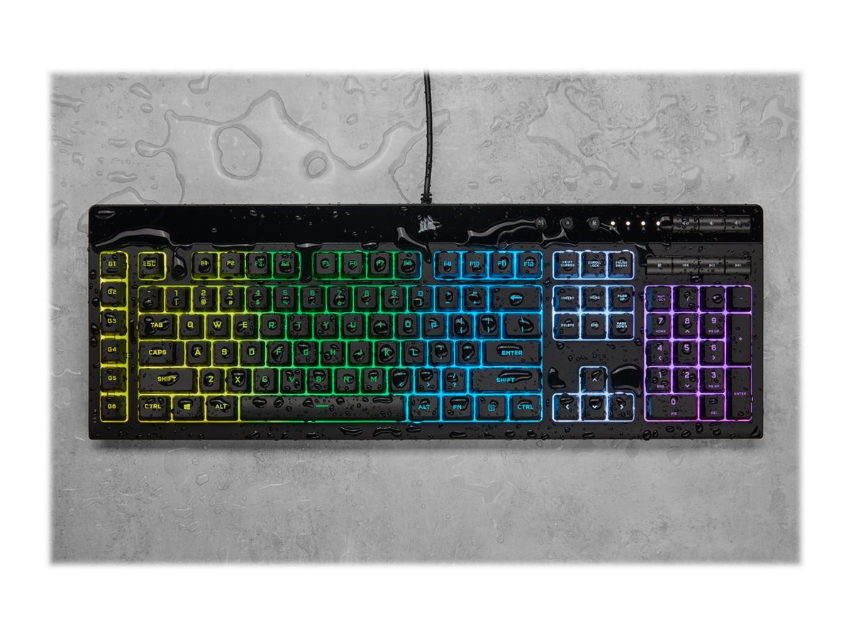 Corsair | Rubber Dome | Gaming Keyboard | K55 RGB PRO | Gaming keyboard | Wired | RGB LED light | US | Black - Image 19