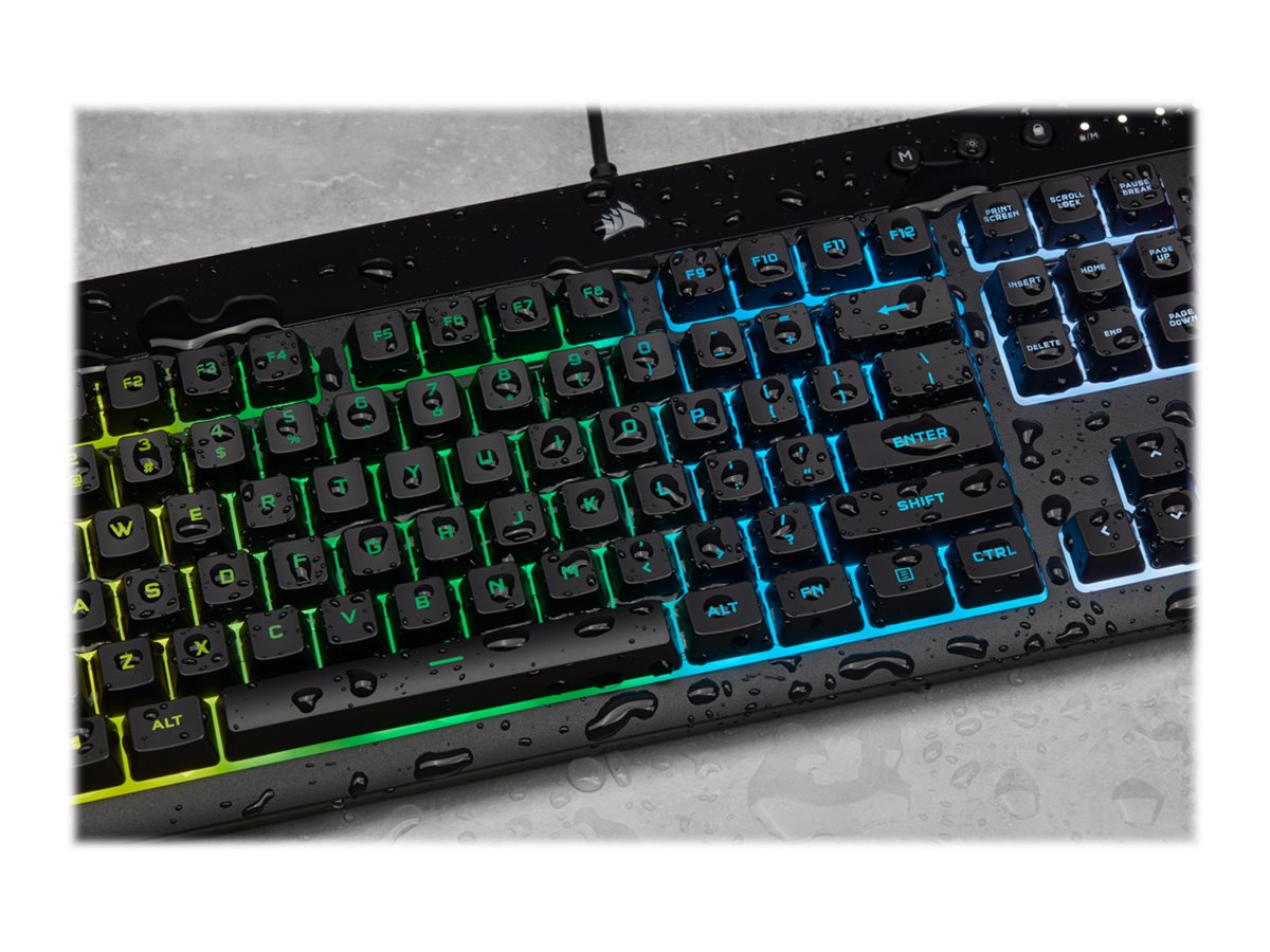 Corsair | Rubber Dome | Gaming Keyboard | K55 RGB PRO | Gaming keyboard | Wired | RGB LED light | US | Black - Image 21