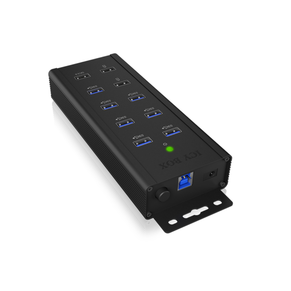 Raidsonic | 7-port Industrial hub | IB-HUB1703-QC3 | USB Type-A