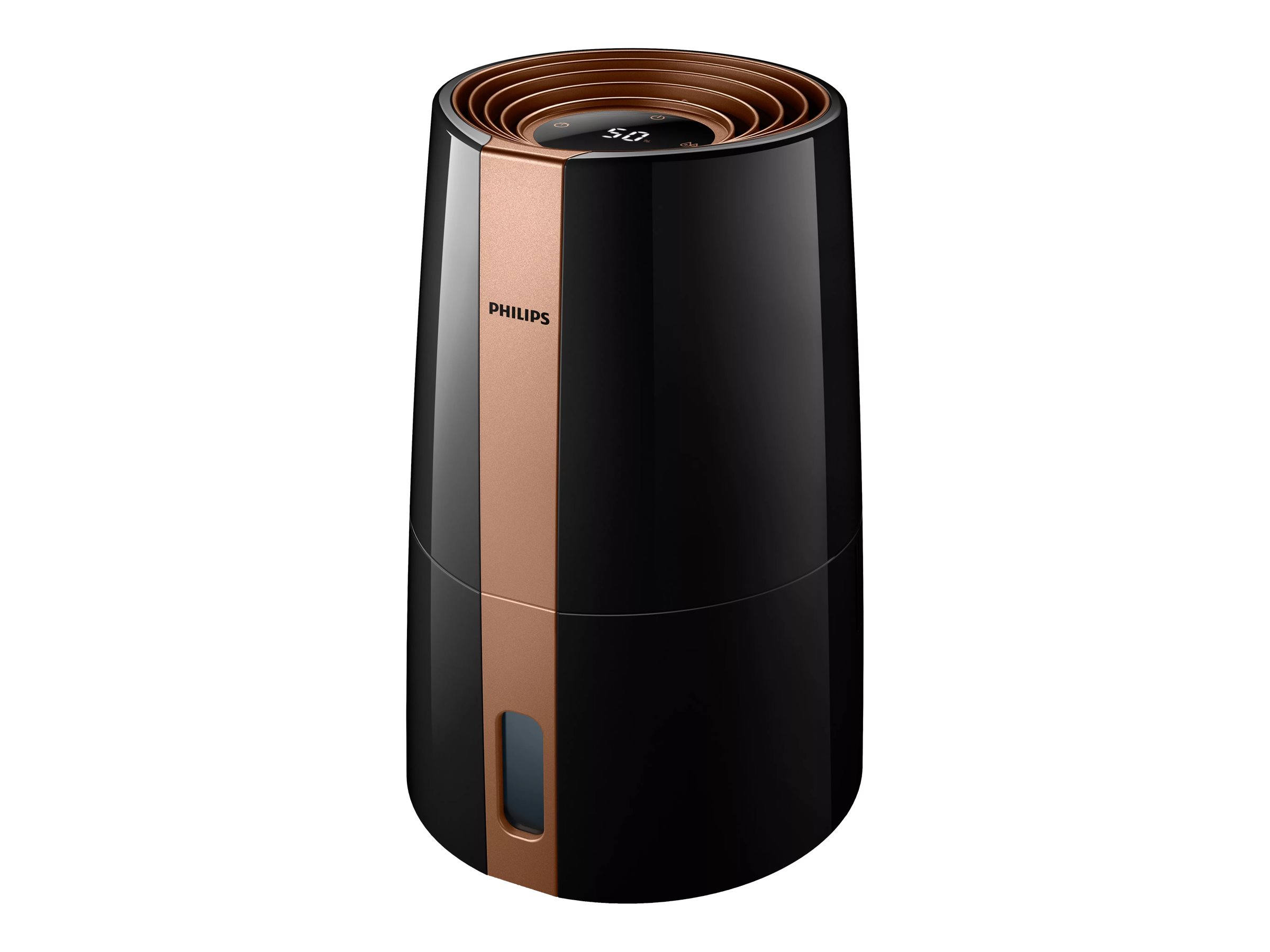 Philips | HU3918/10 | Humidifier | 25 W | Water tank capacity 3 L | Suitable for rooms up to 45 m² | NanoCloud evaporation | Humidification capacity 300 ml/hr | Black - Image 2