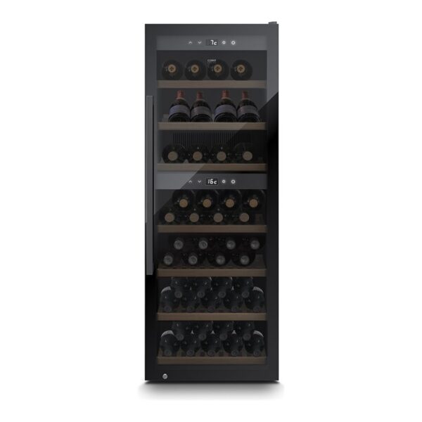 Caso | Smart Wine Cooler | WineExclusive 126 | Energy efficiency class G | Showcase | Free standing | Bottles capacity 126 bottles | Cooling type Compressor technology | Black