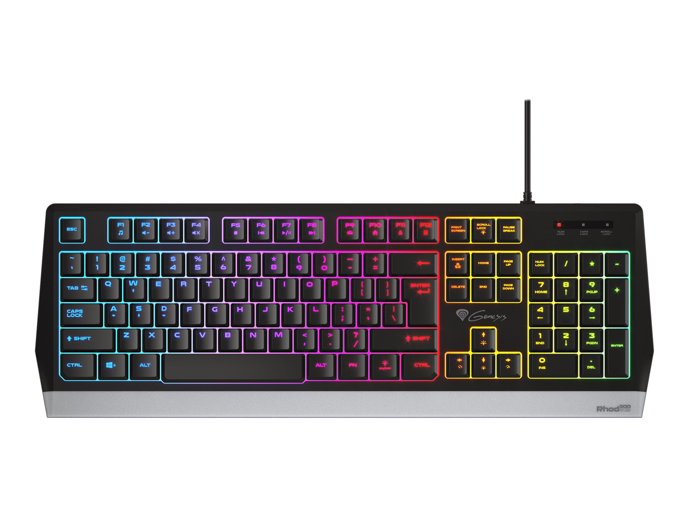 Genesis | Rhod 300 RGB | Gaming keyboard | Wired | RGB LED light | US | 1.75 m - Image 6