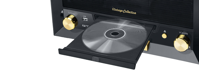 Muse | Turntable Micro System With Vinyl Deck | MT-112 W | Micro system CD with turntable | USB port - Image 3