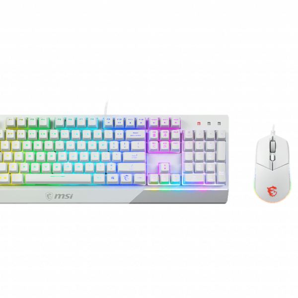 MSI | Vigor GK30 COMBO WHITE | Keyboard and Mouse Set | Wired | Mouse included | US | White