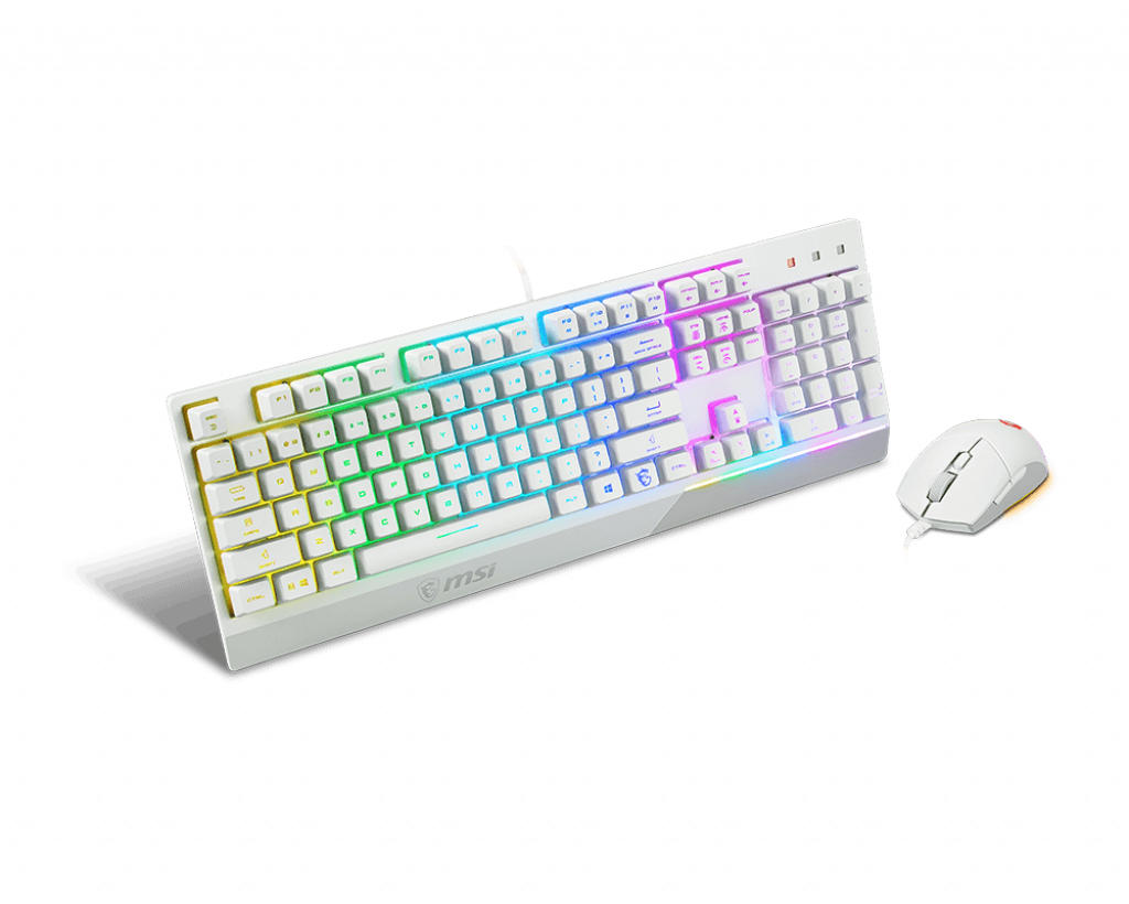MSI | Vigor GK30 COMBO WHITE | Keyboard and Mouse Set | Wired | Mouse included | US | White - Image 5