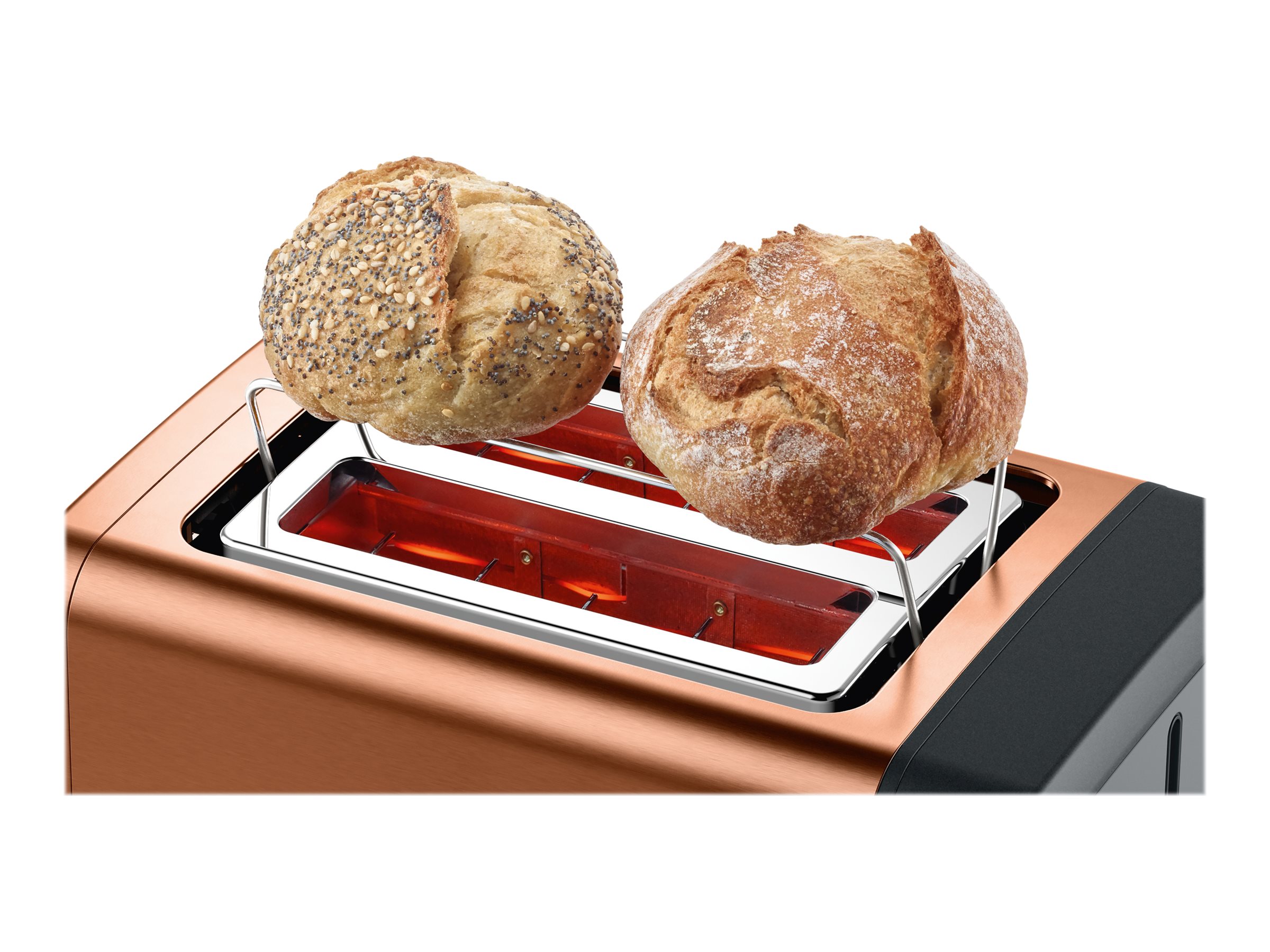 Bosch | DesignLine Toaster | TAT4P429 | Power 970 W | Number of slots 2 | Housing material Stainless Steel | Copper/Black - Image 11
