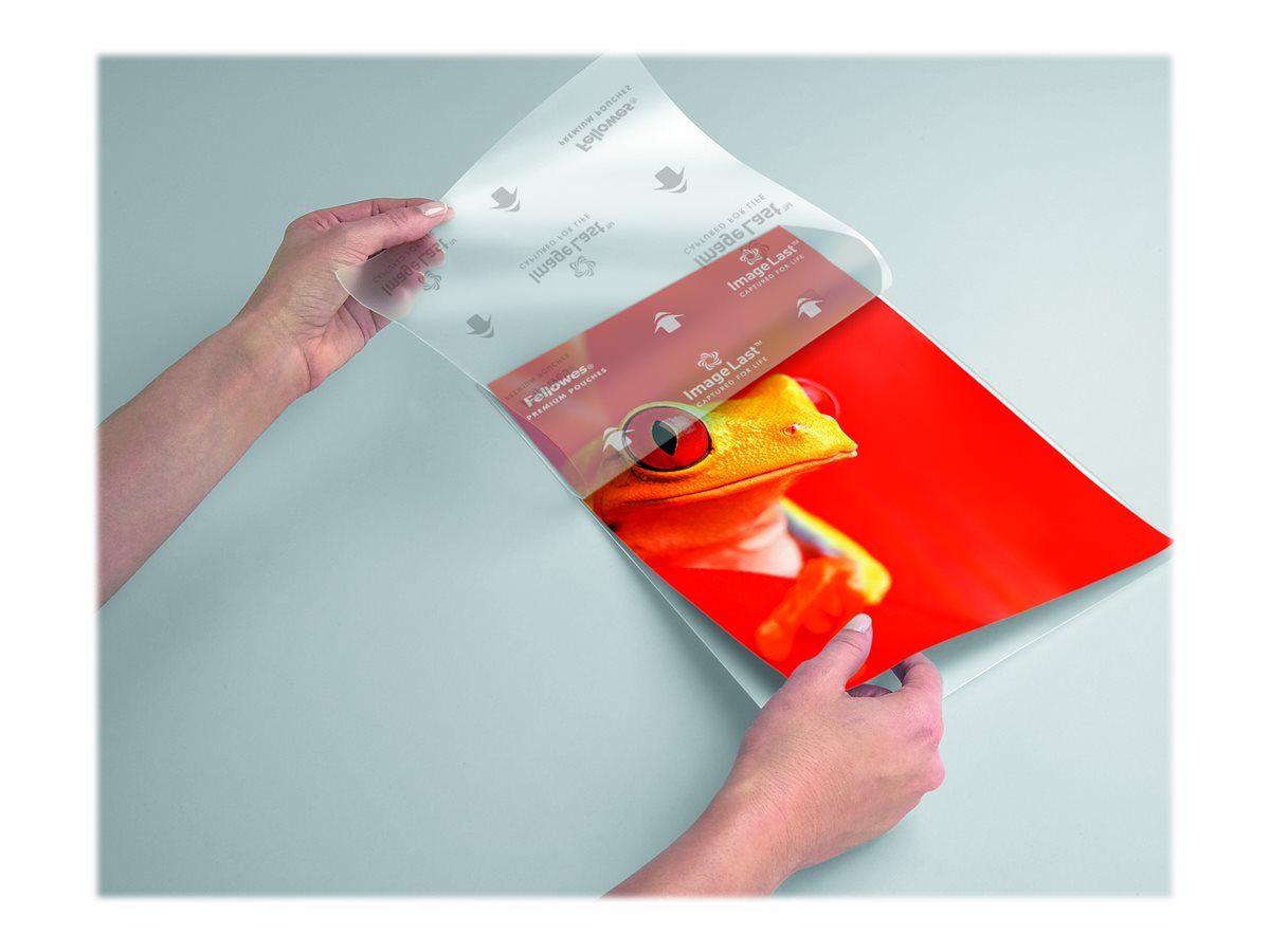Fellowes | Laminating Pouch | A3 | Glossy | Thickness: 125 micron, Qty Per Pack: 100 pcs; Ideal for notices, craft materials, signage and frequently handled documents - Image 10