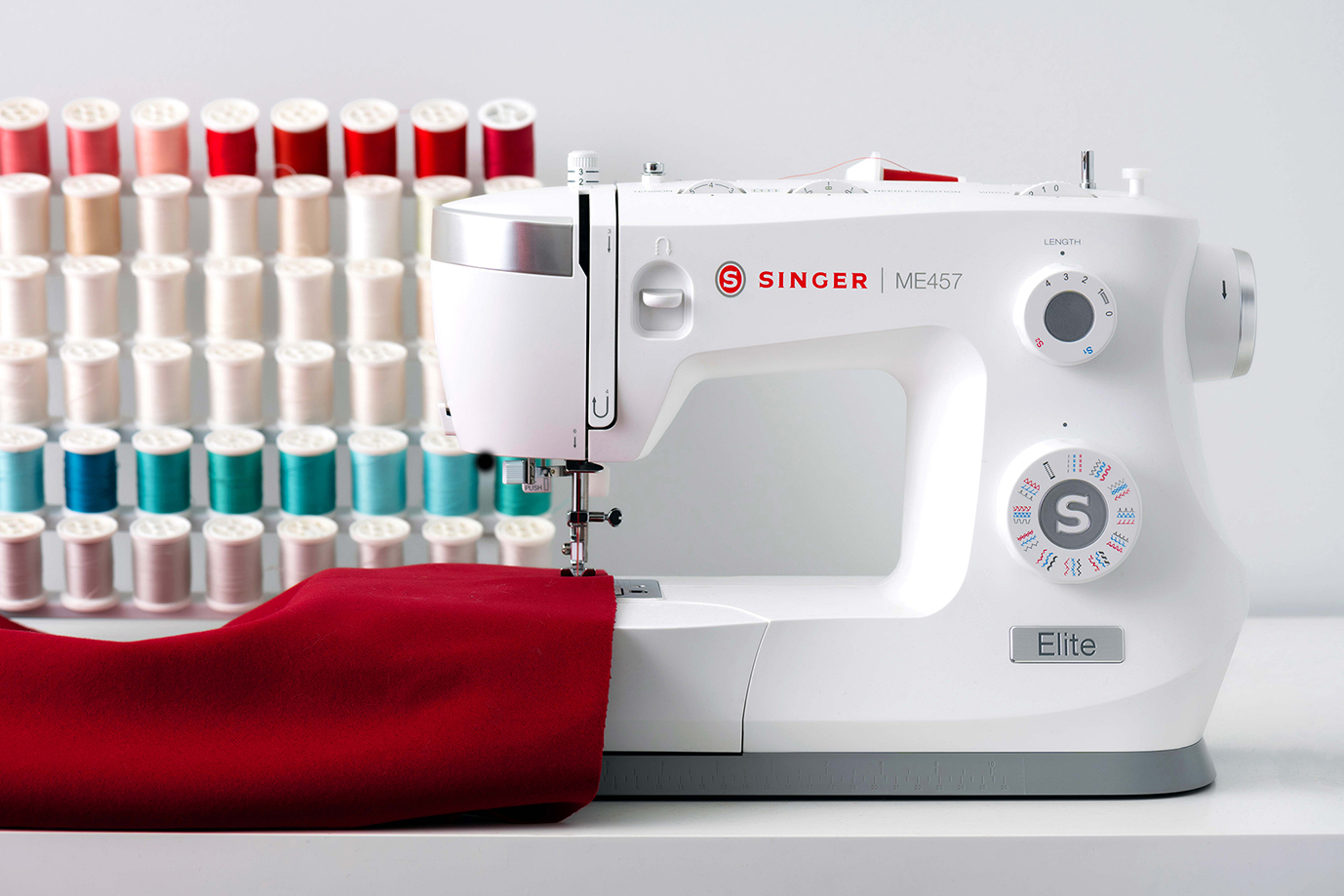 Singer | Sewing Machine | ME457 | Number of stitches 33 | Number of buttonholes 1 | White - Image 12