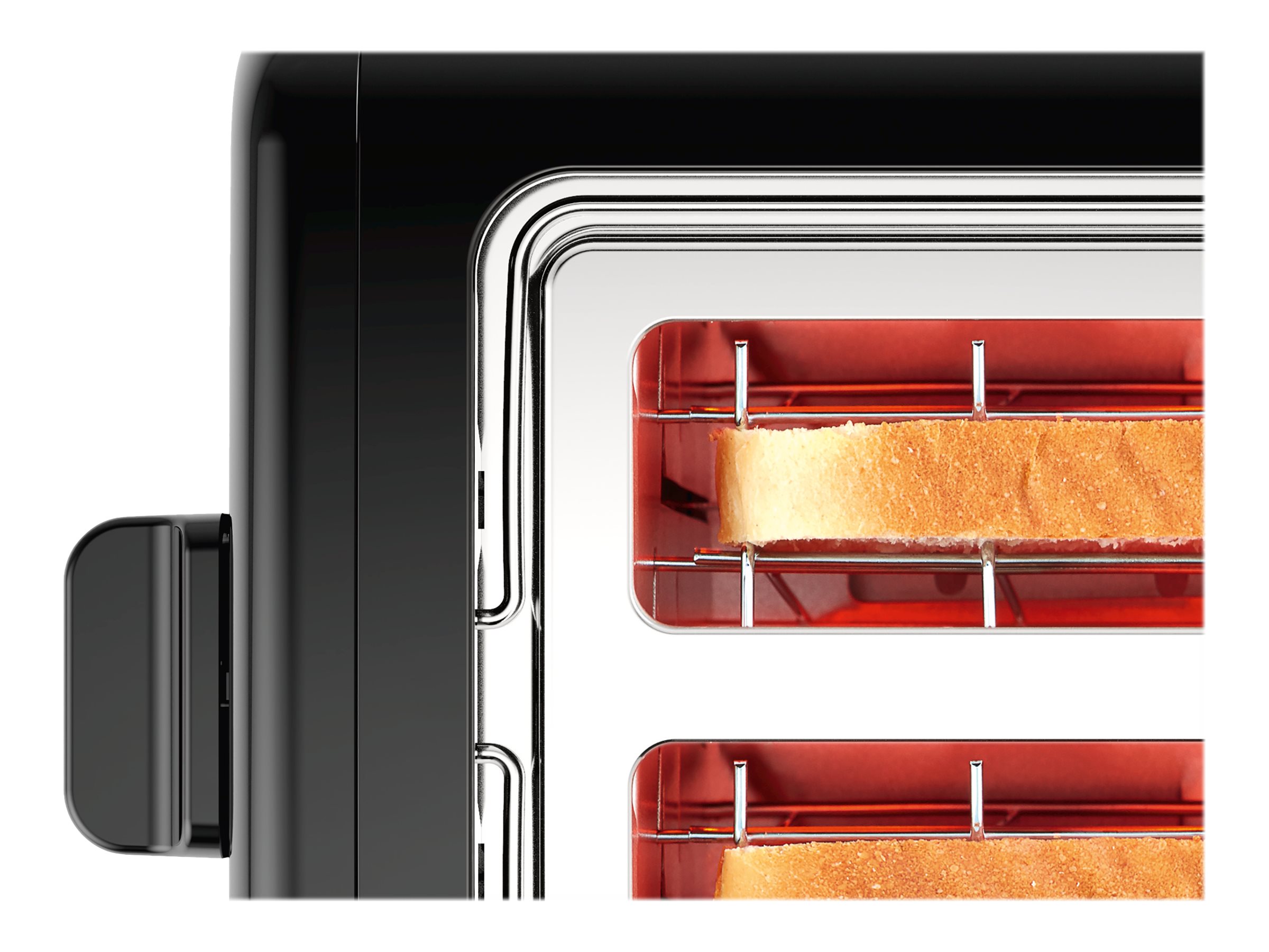 Bosch | DesignLine Toaster | TAT3P423 | Power 970 W | Number of slots 2 | Housing material Stainless steel | Black - Image 8