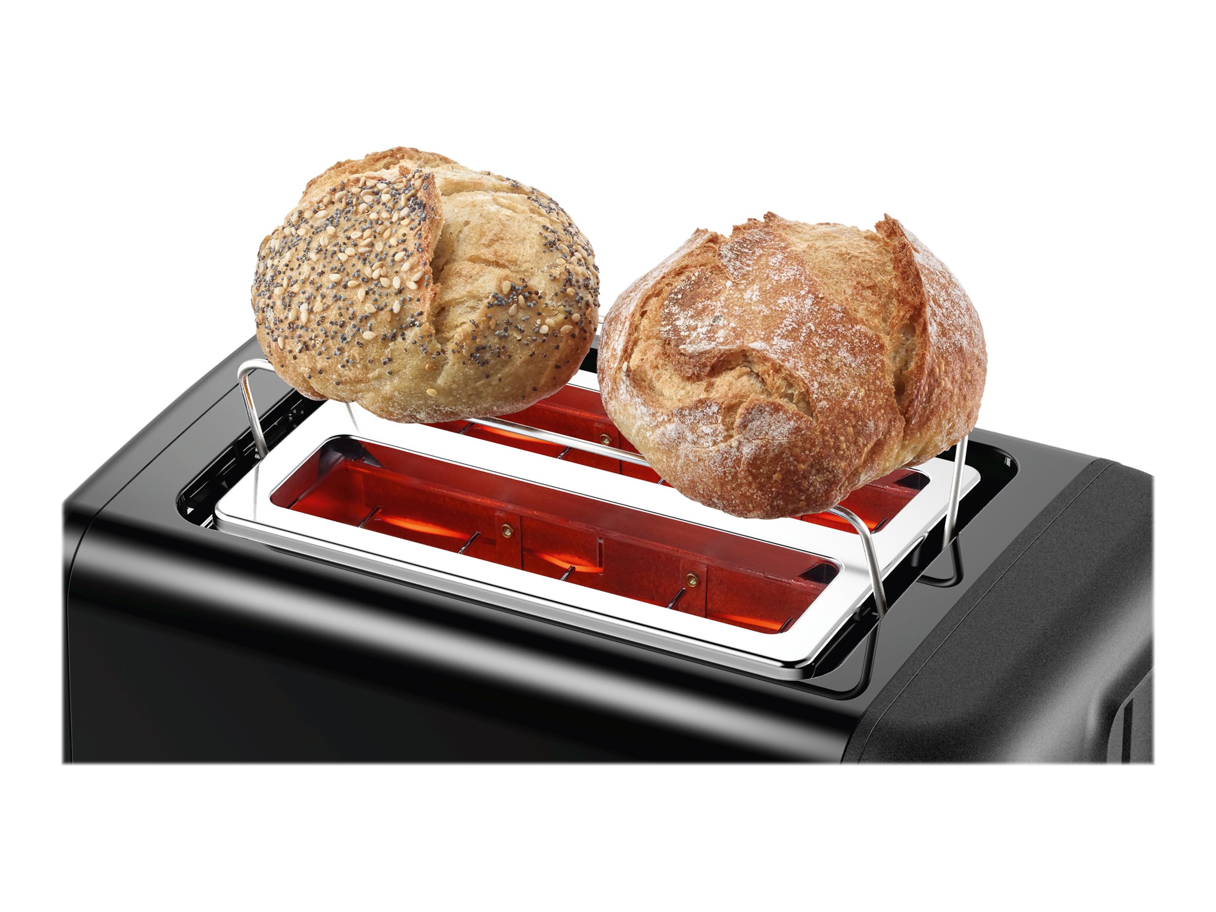 Bosch | DesignLine Toaster | TAT3P423 | Power 970 W | Number of slots 2 | Housing material Stainless steel | Black - Image 10