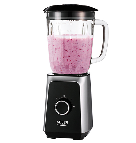 Adler | Blender | AD 4076 | Tabletop | 1000 W | Jar material Glass | Jar capacity 1.5 L | Ice crushing | Black - Image 2
