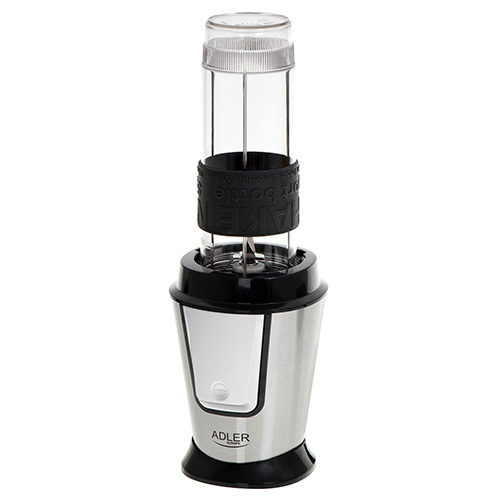 Adler | Blender | AD 4081 | Tabletop | 800 W | Jar material BPA Free Plastic | Jar capacity 0.4 + 0.57 L | Ice crushing | Black/Stainless steel - Image 4
