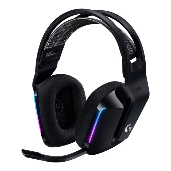 Logitech | Gaming Headset | G G733 | Wireless | Over-Ear | Noise canceling | Wireless | Black