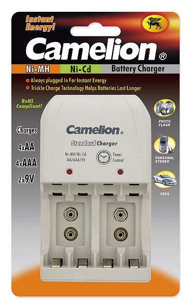 Camelion | Plug-In Battery Charger | BC-0904S | 2x or 4xNi-MH AA/AAA or 1-2x 9V Ni-MH